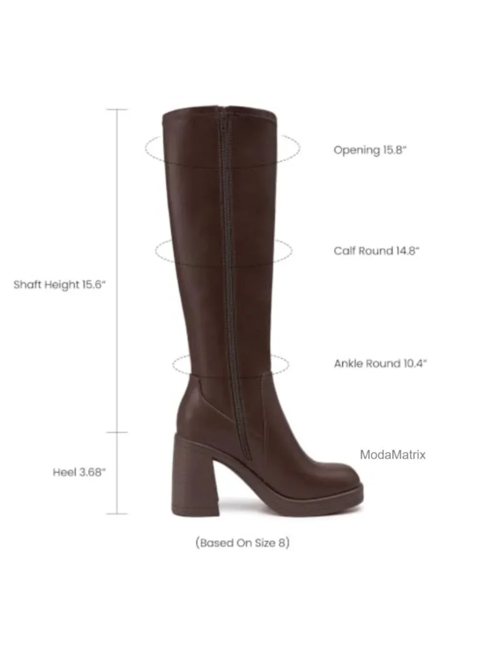 Knee High Boots Women Stretch Chunky Platform Tall Boots